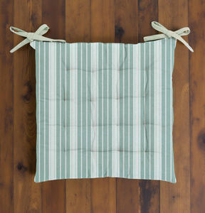 Coussin de siège en coton doux pour chaises de salle à manger et sièges de bureau Coussin de chaise carré lavable antidérapant avec attaches - Product Image 1