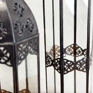 Ramadan Hot Selling Classic Black Moroccan Tall <b>Candle</b> <b>Holder</b> <b>Lanterns</b> in 3 Sizes Handmade for Festive Home Decorations - Product Image 6