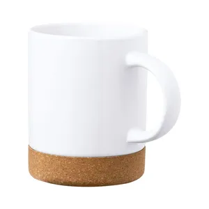 Tasses en céramique personnalisées Osven avec bouchon en liège – Articles promotionnels - Product Image 3