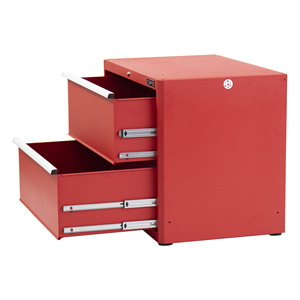 Armoire à outils rouge CSPS 91 cm, 2 tiroirs robustes, finition peinture poudre, protection de transport en polyester standard Ista personnalisée - Product Image 5