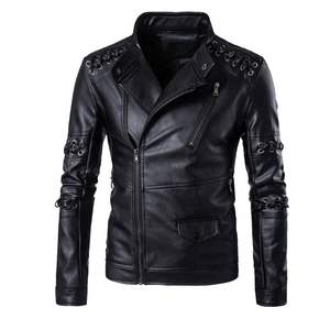 Produit le plus vendu Veste supérieure en cuir Meilleures vestes en cuir minces d'hiver pour hommes Veste en cuir de conception personnalisée - Product Image 1