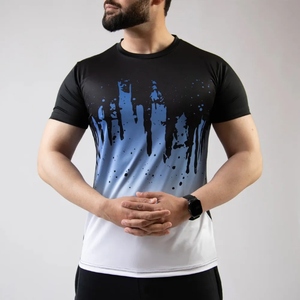 เสื้อยืดผู้ชายสั่งทำพิเศษ สวมใส่สบาย พิมพ์ลายแบบซับลิเมชั่น ผ้าฝ้าย 100% แห้งเร็ว แขนสั้น ขายส่ง OEM ODM คุณภาพสูง สไตล์ลำลอง - Product Image 3