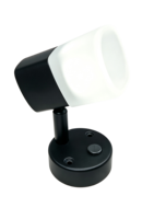 Applique murale RV, lampe de lecture 12V DC, éclairage intérieur LED tactile à intensité variable, abat-jour givré, lumière chaude pour camping-car, caravane, fourgonnette