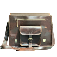 Sac à bandoulière pour ordinateur portable en cuir véritable pour homme, classique, luxueux, décontracté, avec fermeture éclair, léger, durable, portable