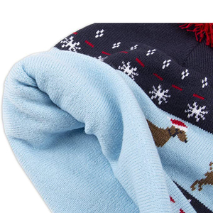 Gorros de punto con logotipo personalizado de alta calidad 2022, gorro de invierno iluminado extraíble con brillo ajustable para niños y bebés - Product Image 4