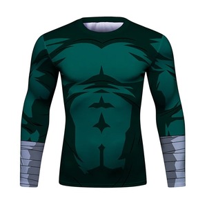 T-shirts imprimés respirants en polyester/nylon pour cosplay, hommes, anime, compression, musculation, hauts de sport, natation - Product Image 3