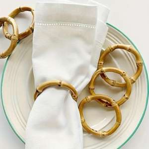 Stylish Handcrafted <b>Rustic</b> <b>Wooden</b> Napkin Rings & Perfect for Enhancing <b>Dining</b> <b>Table</b> Decor at Weddings and Holiday Dinners - Product Image 1