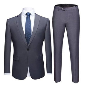 ชุดสูทสำหรับผู้ชายเสื้อสูทแบบเป็นทางการชุดสูทธุรกิจสำหรับผู้ชายแบบสามชิ้น - Product Image 4