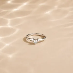 Rose <b>Gold</b> Plated <b>Vintage</b> Claw Inlay Fashion <b>Ring</b> - Product Image 4