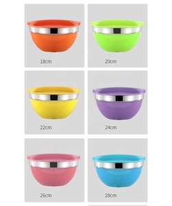 Juego de Tazones para Mezclar de Acero Inoxidable Ecológicos y Coloridos, con Fondo Antideslizante para Uso Doméstico, Tazones para Servir Ensaladas - Product Image 6