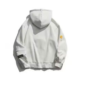 Vente en gros de sweat à capuche brodé en éponge française épaisse et de haute qualité avec logo personnalisé sweat à capuche oversize pour hommes - Product Image 4