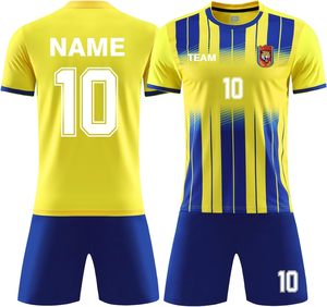 Ensembles de vêtements de football de couleur dégradée de haute qualité conception personnalisée impression par sublimation uniformes de football en gros - Product Image 5