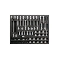 Organisateur de tiroir complet en mousse EPP pour embouts et douilles M3, noir, pour armoire à outils TE01M302, rangement d'atelier