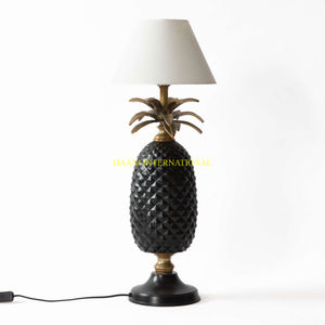 Aluminum <b>Black</b> And Gold Pineapple Shape Table Lamp With <b>Shade</b> Unique Decorative <b>Lighting</b> For Living Room Bedroom Decorative Lamp - Product Image 2