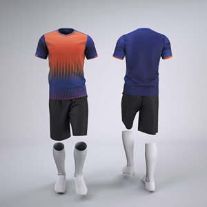 Maillot de football et survêtement de qualité supérieure, 100 % imprimé numériquement, manches courtes, respirant, séchage rapide, personnalisable, faible MOQ, collection 2025 - Product Image 1