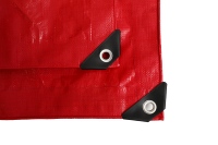 Rouleau de bâche tissée en PE double rouge Million, bâche HDPE robuste anti-déchirure, résistante au soleil, pour couverture de cargaison industrielle