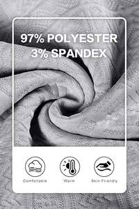 ชุดเสื้อฮู้ดดี้และกางเกงขายาวผ้าฟลีซแบบ unisex พร้อมเชือกผูก ระบายอากาศได้ดี ผลิตจากผ้าสแปนเด็กซ์/โพลีเอสเตอร์ เหมาะสำหรับฤดูหนาว - Product Image 4