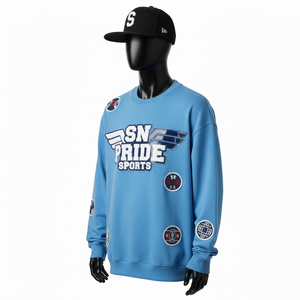 Sudaderas de Cuello Redondo 100% Algodón al por Mayor, Sudaderas Básicas de Invierno con Logotipo Personalizado Bordado - Product Image 2