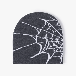 หมวกบีนนี่ถักผ้าแจ็คการ์ดทำจากอะคริลิคใส่ได้ทั้งชายและหญิงสามารถออกแบบลายจุดได้สำหรับฤดูใบไม้ร่วงฤดูหนาว - Product Image 6