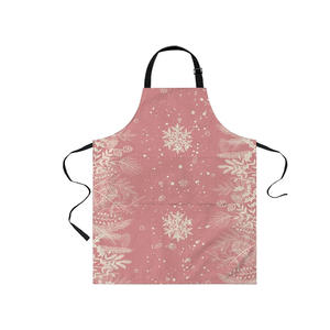Tablier de cuisine de cuisine 100% pur coton à impression personnalisée réglable par sublimation de qualité supérieure - Product Image 3