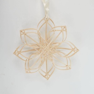 Top notch tre tự nhiên bông tuyết trang trí handmade Việt Nam giáng sinh trang trí nội thất treo cây trang trí - Product Image 3