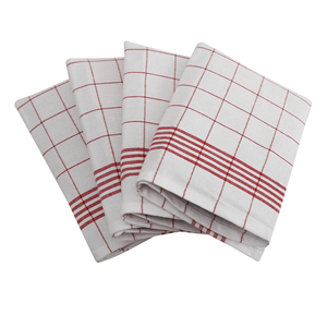 Toalla de algodón reciclado de lujo Vintage rayas de secado rápido Lino microfibra bambú patrón a cuadros rojo niño tamaño hogar playa uso - Product Image 1