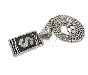Chaîne de Moissanite cubaine la plus vendue Collier Hip Hop en argent sterling 925 avec pendentif en argent comptant pour fiançailles ou fête - Product Image 4