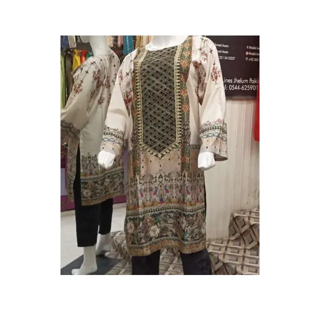 Direct Factory Sale Ladies Kurtis Made In Pakistan With Excellent Quality Fabric For Sale At Very Low Costing Breathable