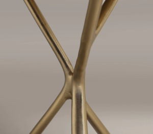 Round <b>Gold</b> Stainless Steel Leg Marble Top Round Living Room Home Furniture Luxury <b>Side</b> Center Coffee Tea <b>Table</b> - Product Image 2