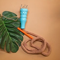 Meilleure vente Machine à tricoter Crochet français tricoteuse bobine en bois bricolage corde à tricoter poupée artisanat fil outils embrayage bois métier à tisser Kit