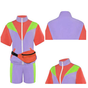 <b>Women's</b> Fashionable Breathable Windbreaker <b>Shorts</b> Set Casual Clothing <b>for</b> Summer Season Solid Pattern - Product Image 1