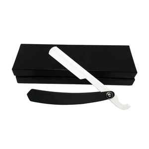 Best Cutthroat Shavette Turkish Barber Razor | Double Color Stainless Steel Straight Edge Shaving | Barber Razor Hair Removal - Product Image 2