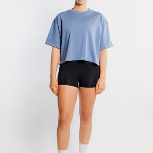 Camisetas Cortas de Algodón para Mujer, Color Personalizado, Más Vendidas, Lisas - Product Image 3