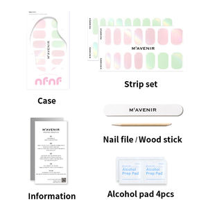 HOLOGRAM CANDY InstaWrap-Pegatinas de uñas de gel sin lámpara, & Stick Peel, apariencia de salón instantánea (32PCS) - Product Image 4