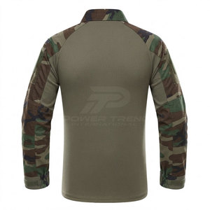 Fabrik-Großhandel Herren Taktisches Hemd Einfarbig Gestrickt Atmungsaktiv Langarm für Outdoor-Training & Freizeitkleidung - Product Image 2