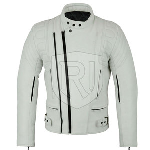Chaqueta de Motociclista de Cuero Transpirable para Hombre, Personalizable, Cómoda para Todas las Estaciones, Uso en Exteriores, Ropa Moderna - Product Image 1