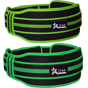 Cinturón de gimnasio de levantamiento de pesas de neopreno de alta calidad neón gris para levantamiento de pesas y Fitness personalizable con logotipo - Product Image 4