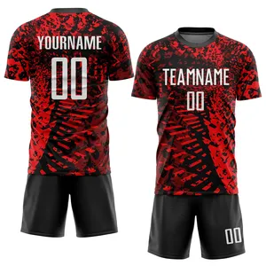 2024 Fußballtrikot für Herren und Damen individuell sublimationsdruck Fußballuniform Großhandel niedriger Preis digital bedruckte Uniform