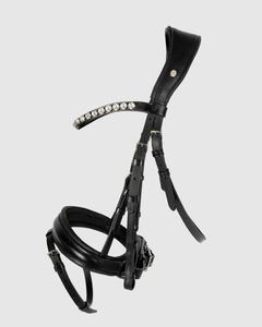 Brida de caballo de diseño anatómico, brida de cuero de caballo anatómico, fabricante de brida de cuero de filete de caballo, doma anatómica - Product Image 1