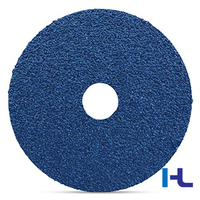 Disque abrasif en fibre céramique de 115 mm, 125 mm, 150 mm, 225 mm en oxyde d'aluminium calciné, carbure de silicium, zircone