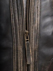 เสื้อแจ็กเก็ตหนังแท้ของผู้ชายยอดนิยมมีซิปสไตล์ลำลองคอลเลกชันฤดูหนาวคุณภาพสูงดีไซน์ตามสั่ง - Product Image 4