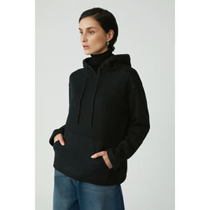 Sweat-shirt à capuche avec poche kangourou ultra doux et confortable pour femme ETHIQUET Piper, doublé en polaire - Product Image 1