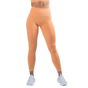 โลโก้ที่กําหนดเองเนยนุ่มผู้หญิงเอวสูงชิดโยคะเลกกิ้งแน่นกางเกงออกกําลังกายกางเกงขายาวสําหรับผู้หญิง - Product Image 5