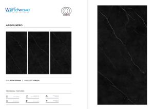 คอลเลกชัน gvt กระเบื้องเคลือบสีขาวดำขนาด600x1200มม. ผนังพื้นพอร์ซเลนรูปแบบขนาดใหญ่ของนักออกแบบ - Product Image 2