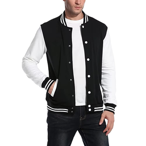 Veste de baseball en toile confortable à capuche, style varsity, vêtements de sport, vêtements de collège pour hommes, séchage rapide, respirant - Product Image 6