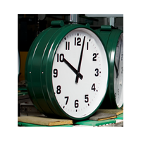 Reloj de Agujas Analógico de Hierro para Exteriores, Hecho en Italia, Sincronizado con GPS, Diseño de Doble Cara, Estilo Art Deco, Color Personalizable para Parques y Calles