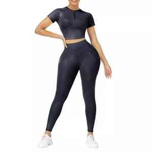 ชุดออกกำลังกายฤดูหนาวที่ดีที่สุด ชุดออกกำลังกายผู้ชาย ชุดฟิตเนส ชุดโยคะ เสื้อชั้นในกีฬา กางเกงเลกกิ้ง โพลีเอสเตอร์ ผ้าฝ้าย - Product Image 6