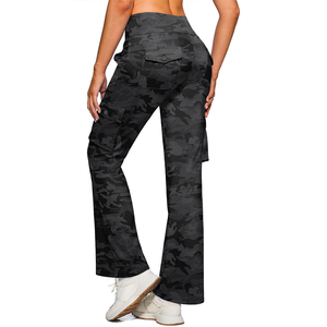 Pantalones cargo de cintura alta Cordura para mujer OEM, logotipo personalizado, talla grande, ajuste ajustable con múltiples bolsillos para uso al aire libre - Product Image 4