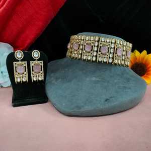 Conjunto de Gargantilla de diamantes americanos, lujosas piedras de moissanita, collares de moda con brillo de la mejor calidad, ideales para ropa de fiesta - Product Image 6
