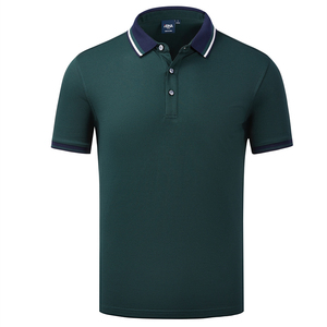 Nouveau design de t-shirt polo d'affaires T-shirt à manches courtes personnalisé de haute qualité avec col coloré pour hommes - Product Image 5